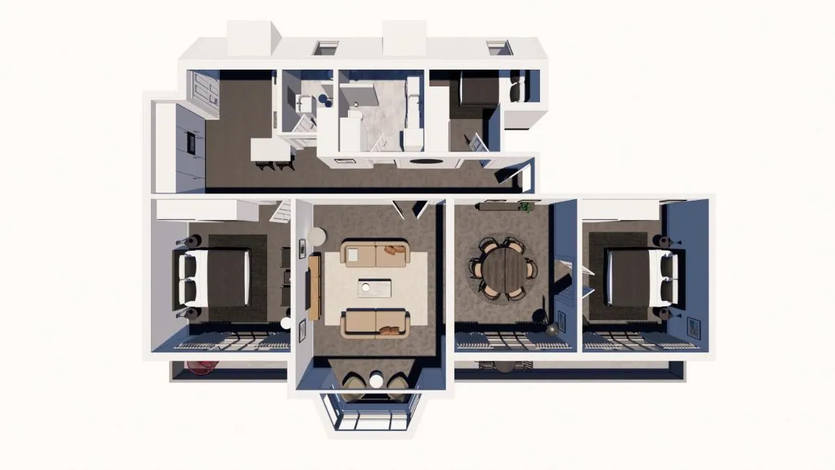 Image 1 of Beautiful 3 Bedroom Flat Near Shopping & Metro