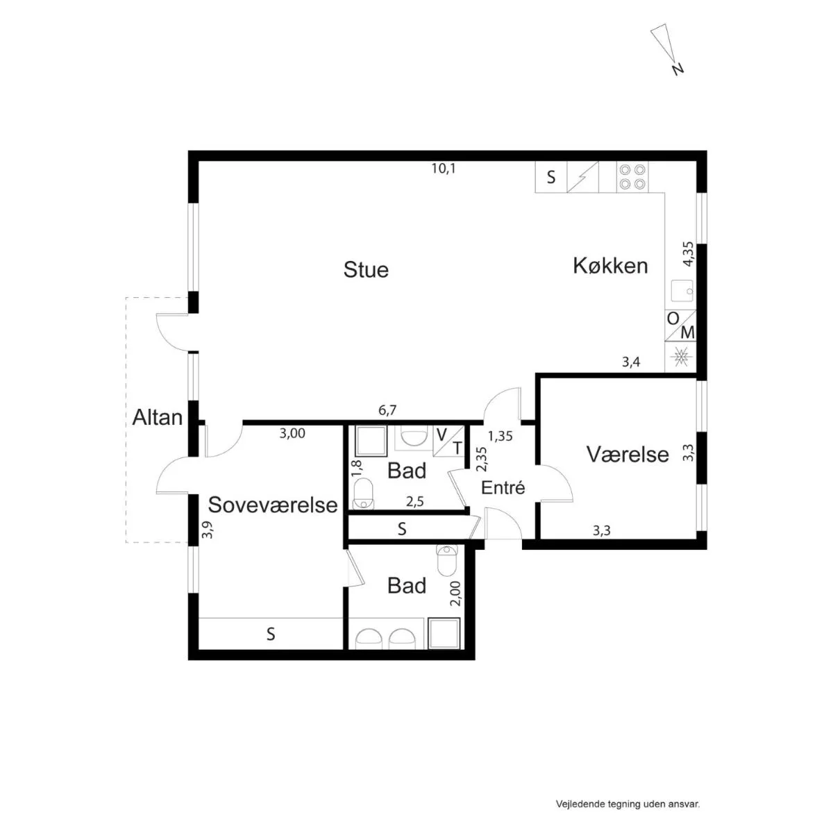 Image 3 of CPH Lux apartm, 2 FULL BATHROOMS 2th