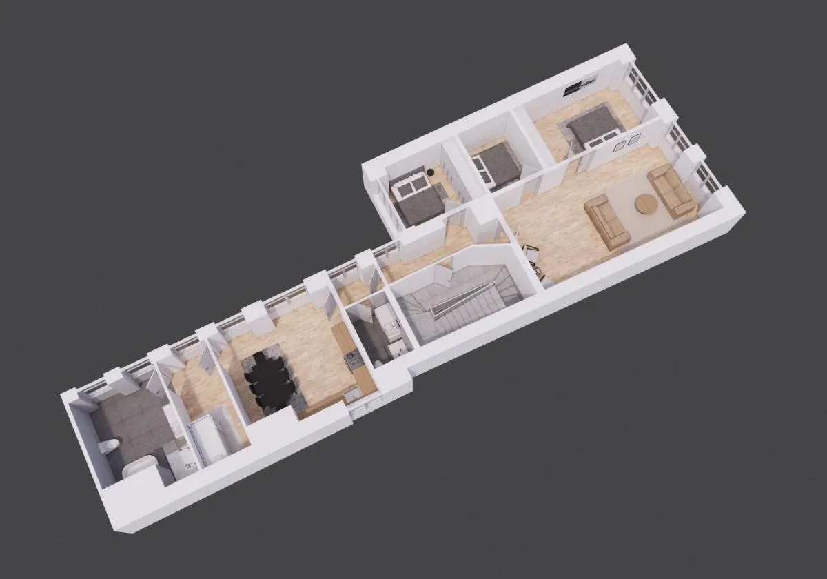 Image 1 of Big 4 BR Flat with Bathtub by CPH City Hall Square