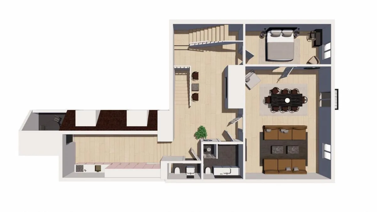 Image 2 of Modern 3BR Duplex Flat in Nyhavn w Private Balcony