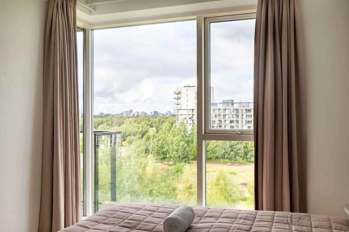 Image 1 of Stylish 3BR Flat w Two Balconies