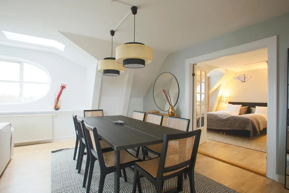 Image 2 of Unique 5 Bedroom Flat w Exposed Beams in Copenhagen
