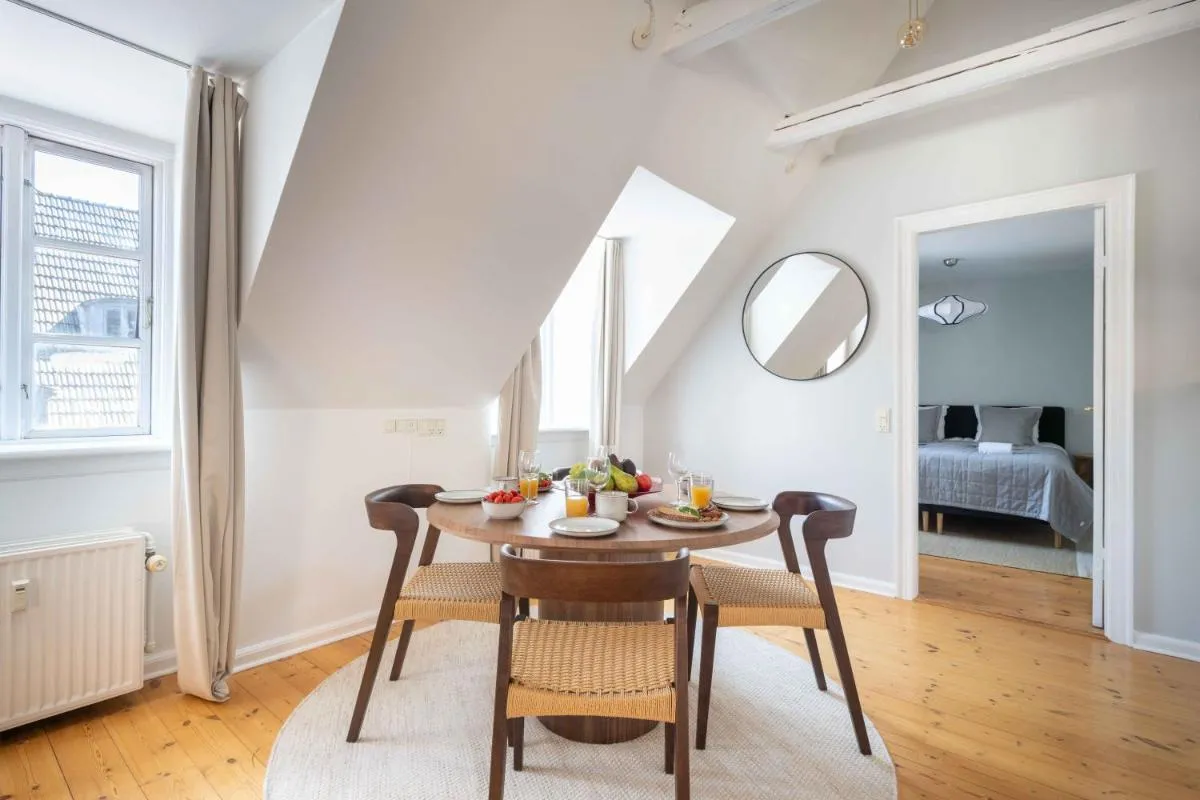 Image 6 of Unique Apartment w Exposed Beams Next to Tivoli