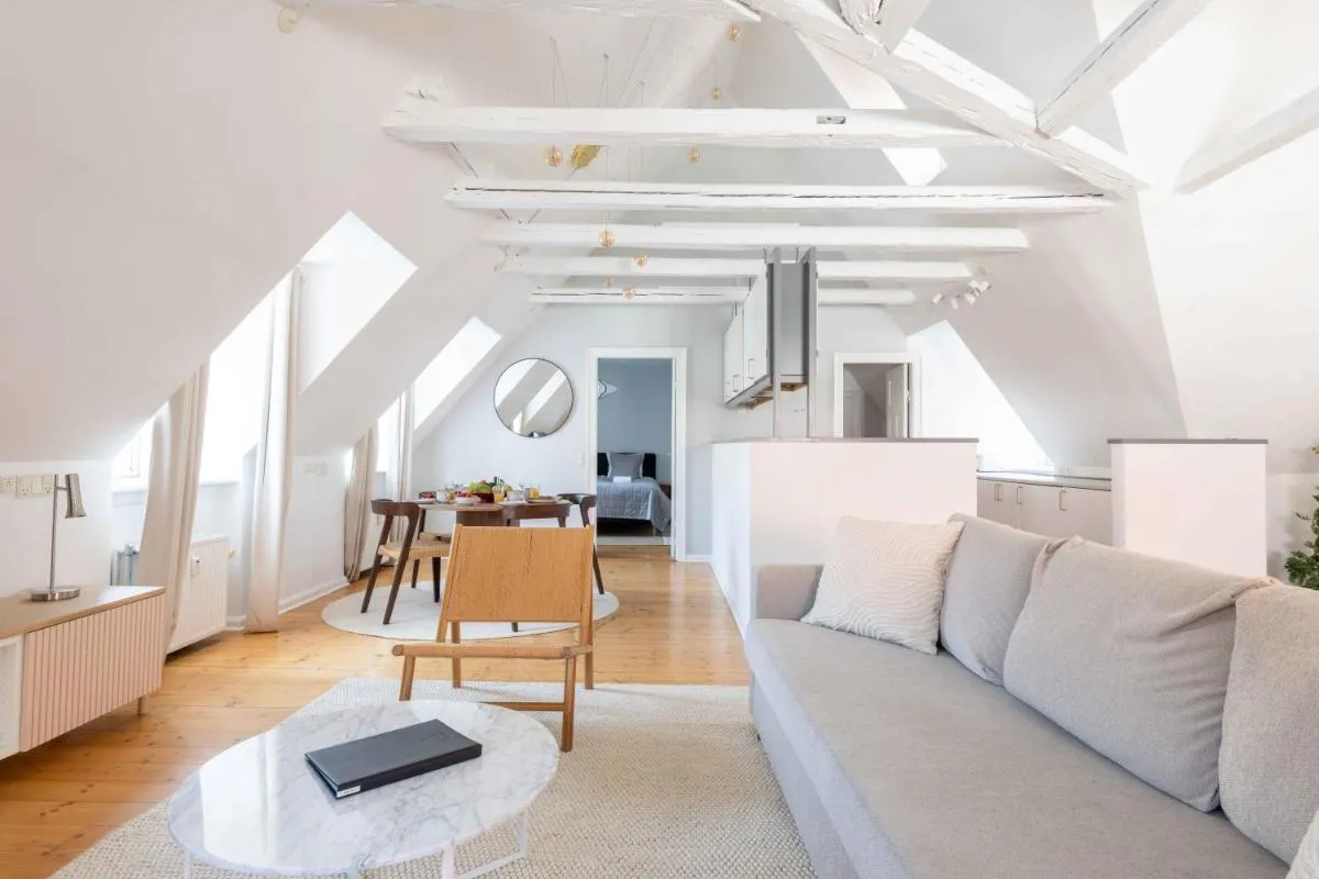 Image 4 of Unique Apartment w Exposed Beams Next to Tivoli