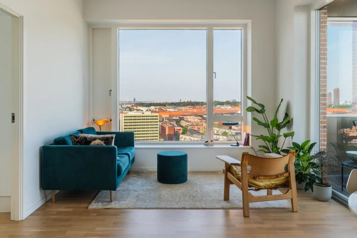 Image 4 of View from the 18th floor over whole of Copenhagen.